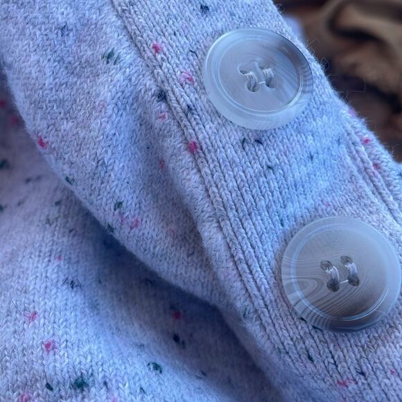 LOFT Speckled Gray Knit Sweater Tunic - Size Medium - Picture 6 of 6